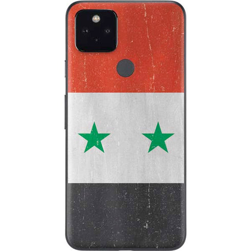 Syria Flag Distressed Google Pixel 4a 5G Skin